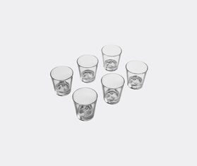 Fornasetti 'Tema e Variazioni' glass, set of six, black BLACK FORN24SET291BLK