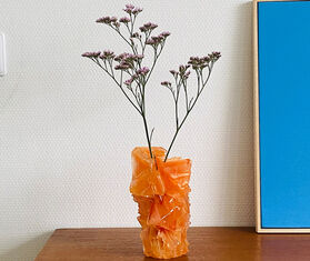 Mineral Series 'Crystal' vase, ultra mini, orange ORANGE MISE26MIN479ORA