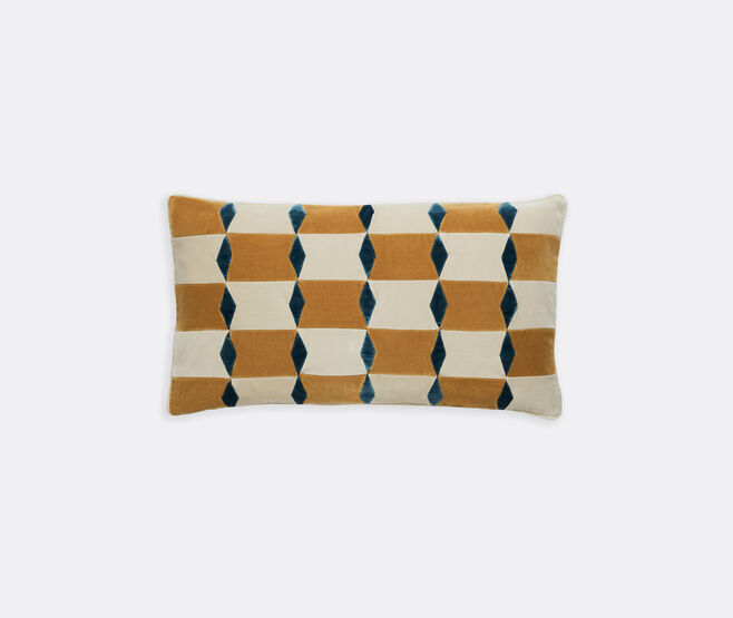 Christina Lundsteen 'Florence' cushion, barley, dusty white and mazarine MULTICOLOUR CHLU26FLO537MUL