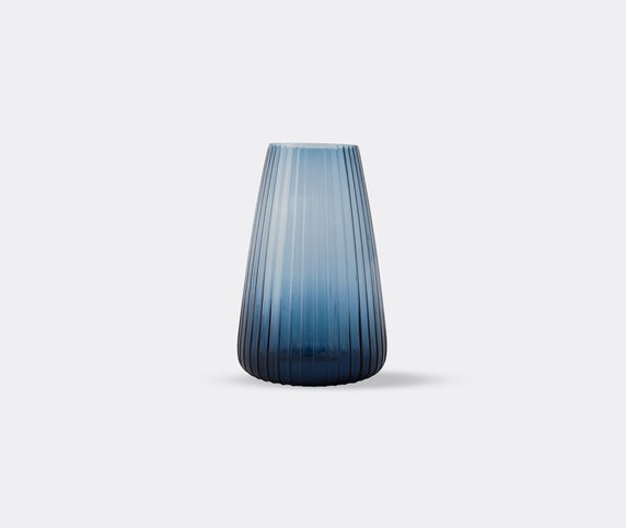 XLBoom 'Dim Stripe' vase, large, blue BLUE XLBO25DIM998BLU