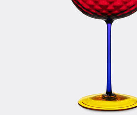 Dolce&amp;Gabbana Casa 'Carretto Siciliano' champagne glass, red and yellow RED DGCA22HAN666MUL