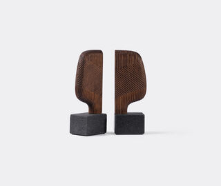 Zanat 'Moai' bookend, walnut oil BROWN ZANA26MOA633BRW