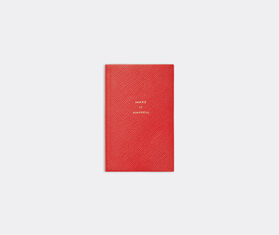 Smythson &#39;Make It Happen&#39; notebook, scarlet red RED SMYT22PAS347RED