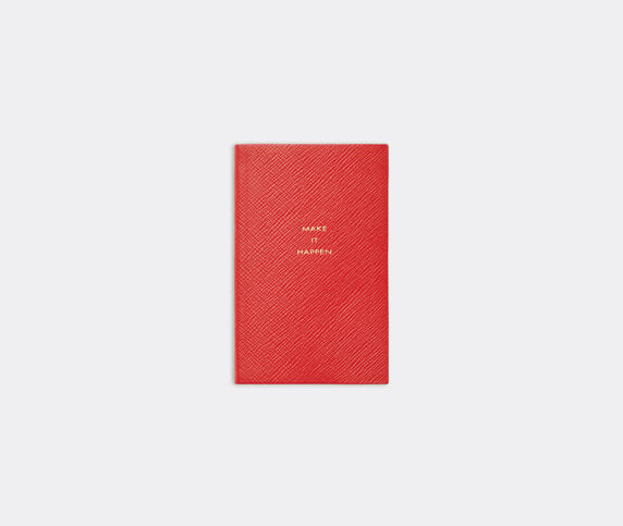 Smythson 'Make It Happen' notebook, scarlet red