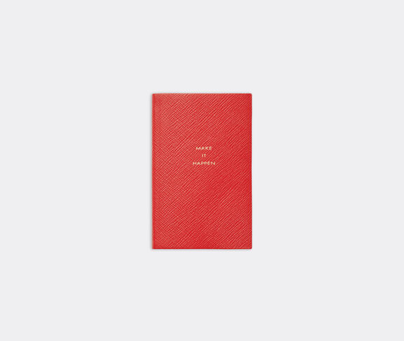 Smythson 'Make It Happen' notebook, scarlet red SCARLET RED ${masterID}