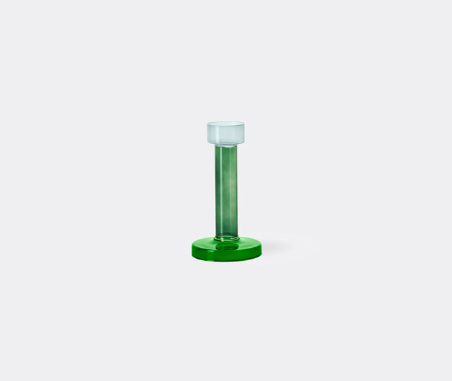 &k Amsterdam 'Bole' candleholder, medium, blue and green MULTICOLOUR AMST25BOL033MUL