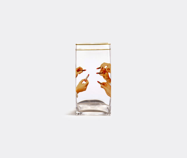Seletti 'Lipsticks' vase, large TRANSPARENT SELE22GLA534MUL