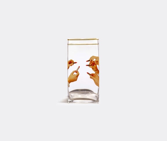 Seletti Glass Vase "Toiletpaper" Cm.15X15 H.30 - Lipsticks undefined ${masterID} 2