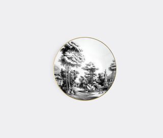 Simone Guidarelli Home 'Imperial Garden' soup plate, black and white MULTICOLOUR SIMO26SOU730MUL