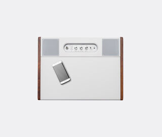 La Boite concept 'Cube' speaker, white and walnut MULTICOLOUR BOIT25CUB077MUL