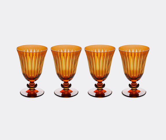 L'Objet 'Prism' wine glass, set of four, amber undefined ${masterID}
