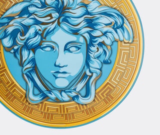 Rosenthal 'Medusa Amplified' service plate, blue coin MULTICOLOUR ROSE22MED526BLU