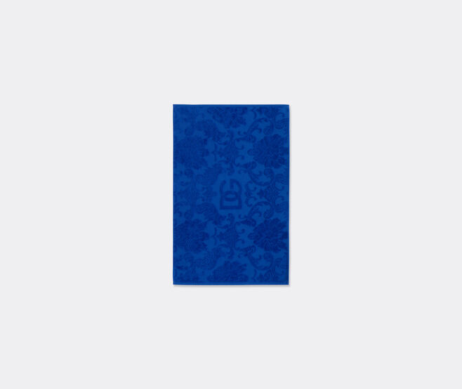 Dolce&Gabbana Casa Jacquard bath mat with D&G logo, blue BLUE DGCA25BLU707BLU