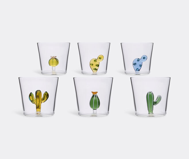 Ichendorf Milano 'Desert Plants' assorted tumblers, set of six MULTICOLOUR ICMI22DES620MUL