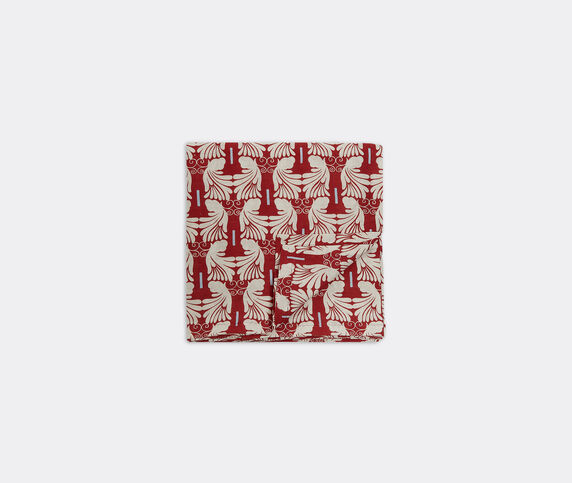 La DoubleJ 'Wings Avorio' tablecloth, medium red LADJ22MED809RED