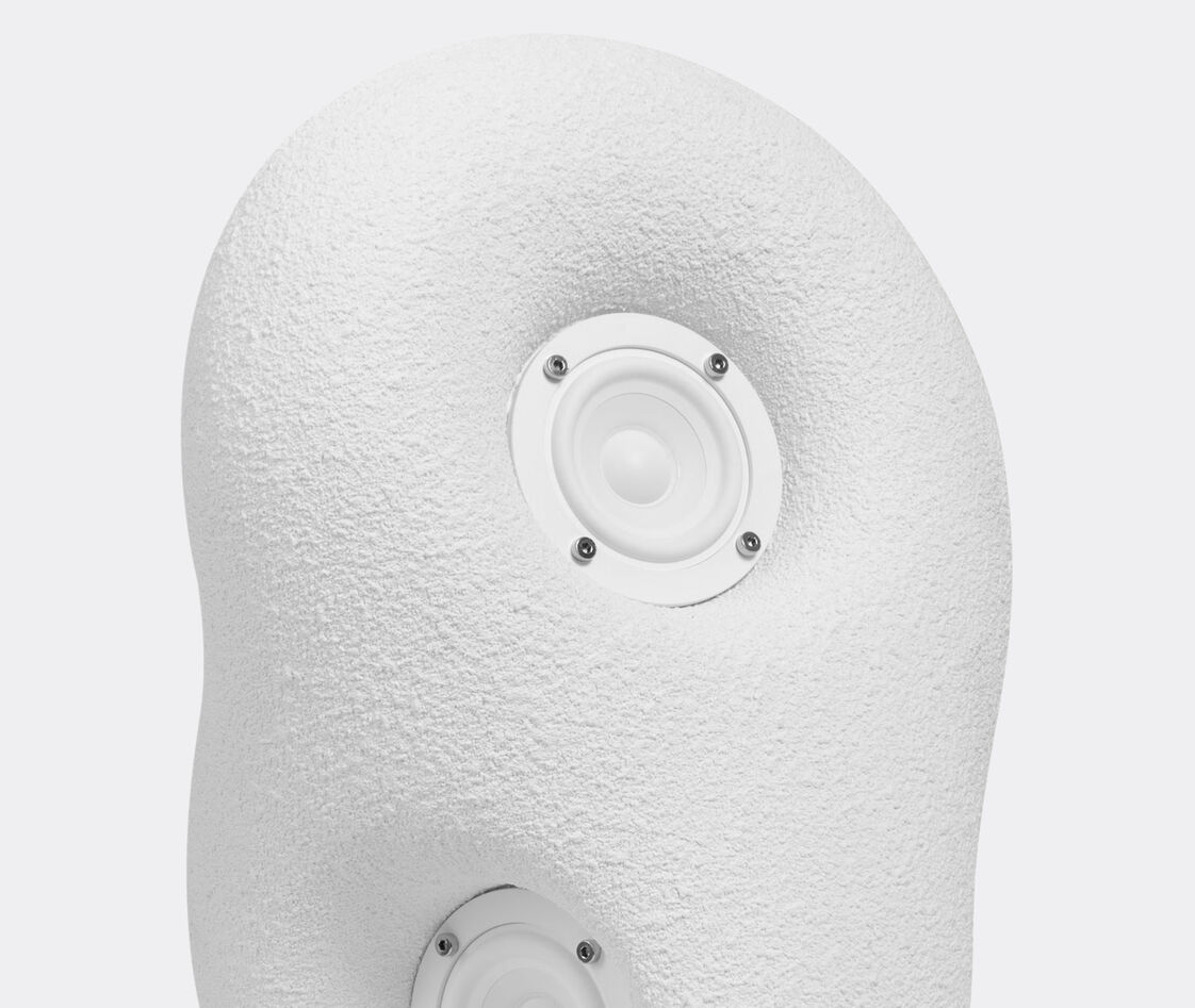 Transparent Acoustic Sculpture Speaker In White