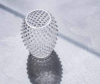 KLIMCHI 'Hobnail Egg' vase, clear TRANSPARENT KLIM22HOB143TRA