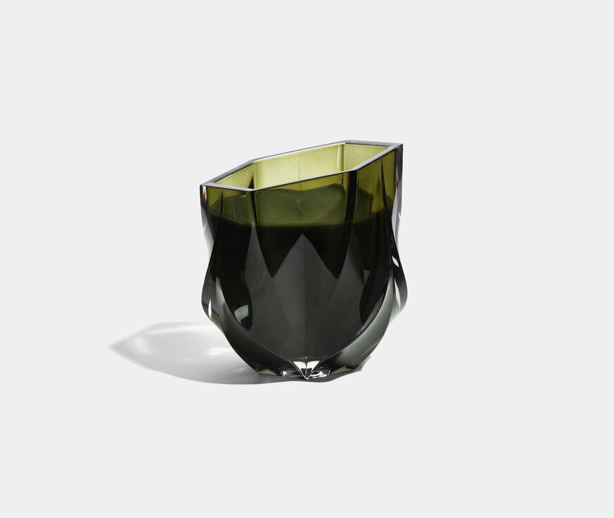 Zaha Hadid Design 'Shimmer' scented candle, olive green  ZAHA22SHI182GRN