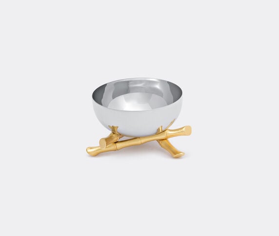 L'Objet 'Bambou' bowl, small Gold, Platinum LOBJ15BAM455SIL