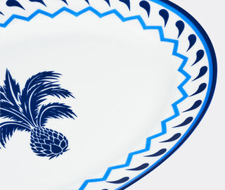 Aquazzura Casa 'Jaipur' oval platter, blue BLUE AQUA23JAI645BLU