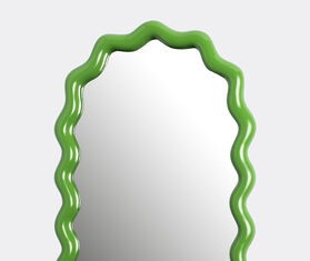 &amp;k Amsterdam &#39;Zigzag&#39; mirror, green GREEN AMST25MIR260GRN