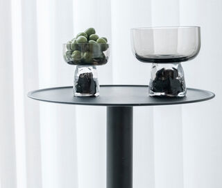 XLBoom 'Gusto Coupe' glass, set of two, small, gray GREY XLBO26GUS626GRY