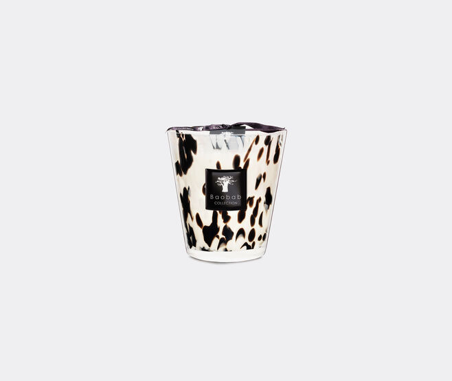Baobab Collection 'Pearls Black' candle, medium WHITE BAOB23PEA702MUL