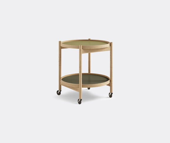 Brdr. Krüger 'Bølling' tray table, 500mm, oak, green GREEN BRDR21BOL435GRN