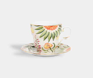 La DoubleJ 'Eden Big Mama' cup and saucer MULTICOLOUR LADJ22BIG042MUL