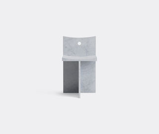 MCGANNON SAAD 'Thebes' chair, bianco Carrara WHITE MCSA25THE198WHI