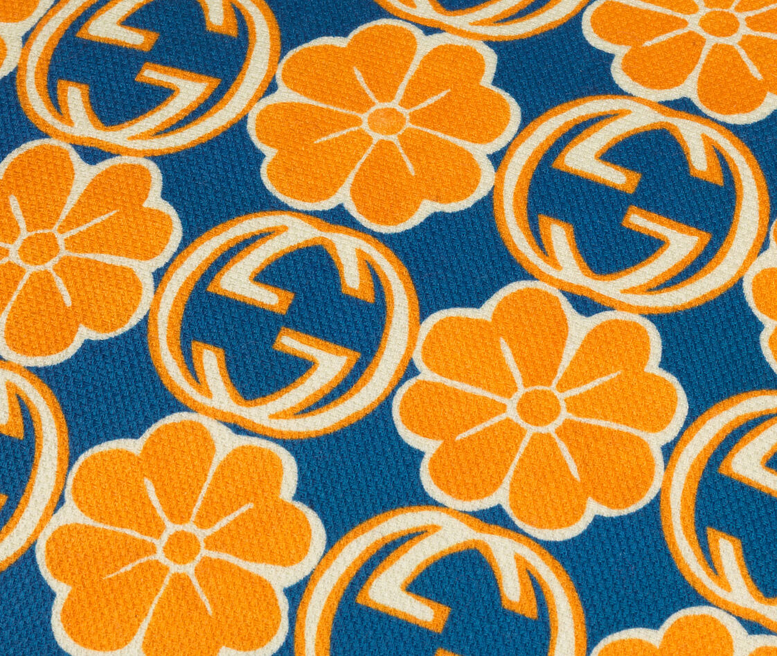 Shop Gucci Cushions Orange Printed Uni