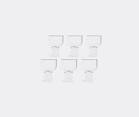 Ichendorf Milano 'Wabi Sabi' high teacup, set of six TRANSPARENT ICMI18WAB617TRA