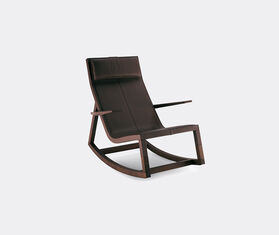 Poltrona Frau &#39;Don&#39;do&#39; rocking chair BROWN POFR20DON161BRW