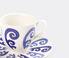 THEMIS Z 'Athenee Peacock' tea cup and saucer, blue blue THEM24ATH259BLU