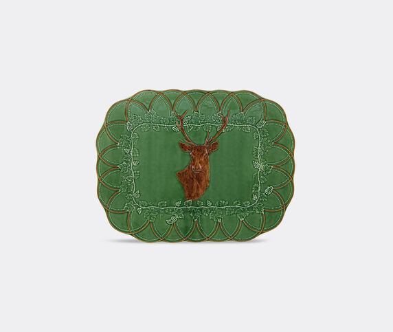 Bordallo Pinheiro 'Bosque' deer tray multicolour BOPI22BOS964MUL
