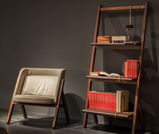 Poltrona Frau 'Ren' bookcase, low BROWN POFR20REN959BRW