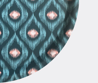 Les-Ottomans 'Ikat' wooden tray, green and pink MULTICOLOUR OTTO20IKA276MUL