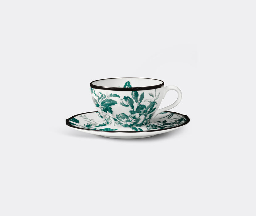 Herbarium' demitasse cup with saucer, set of two by Gucci | Tea and Coffee FRANKBROS