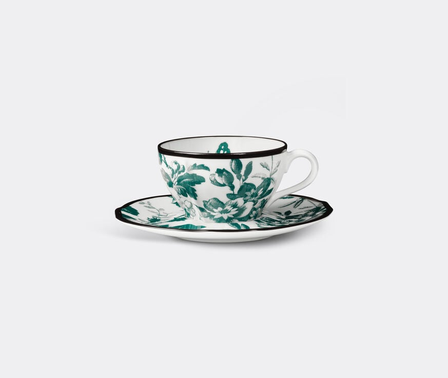 Gucci 'Herbarium' demitasse cup with saucer, set of two, green  GUCC18HER612GRN