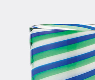 Aquazzura Casa 'Rainbow Swirl' tumbler, set of two, blue and green MULTICOLOUR AQUA23RAI195MUL