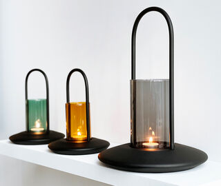 XLBoom 'Blaze' lantern, small, grey GREY XLBO22BLA754GRY