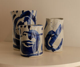 Serax &#39;Sophia&#39; vase, medium, blue BLUE SERA25VAS362BLU