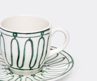 THEMIS Z 'Kyma' tea cup and saucer, green GREEN THEM24KYM733GRN