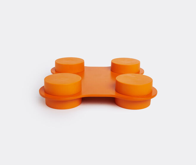 Cassina 'Modular Imagination by Virgil Abloh', quadruple connecting element for blocks ORANGE CASS22MOD087ORA