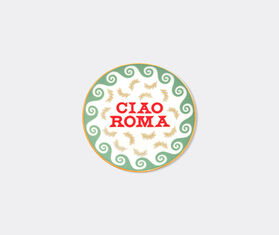 Bitossi Home 'Ciao Roma' plate, red, green and gold MULTICOLOUR BIHO26CIA882MUL