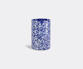 Stories of Italy 'Macchia su Macchia' ivory and blue vase, tall MULTICOLOUR STLY20MAC196BLU