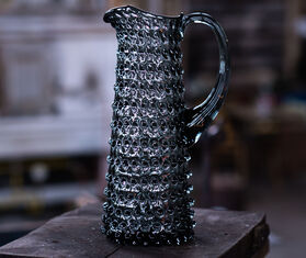 KLIMCHI &#39;Hobnail Jug&#39; tall, grey smoke GREY KLIM22HOB094GRY