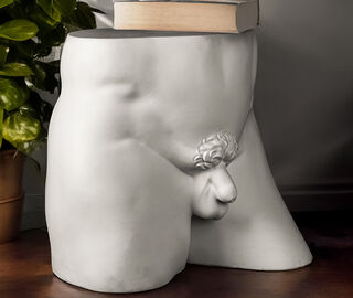 Seletti 'Pieces of Me, Him' stool, white WHITE SELE25PIE550WHI