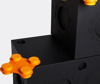 Cassina 'Modular Imagination by Virgil Abloh', quadruple connecting element for blocks ORANGE CASS22MOD087ORA