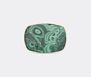 L'Objet 'Malachite' small rectangular tray MULTICOLOUR LOBJ15MAL036GRN